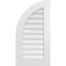 Ekena Millwork Quarter Round Top Left Surface Mount PVC Gable Vent w/ 3-1/2"W x 1"P Standard Frame, 18"W x 34"H GVPQL18X3401SN - alternate 1